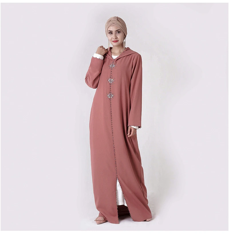 Arabic Islamic Abaya Turkey Hijab Muslim Dress Clothing Women Caftan Dubai Kaftan Robe Musulmane Tesettur Elbise Turkish Dresse (6)