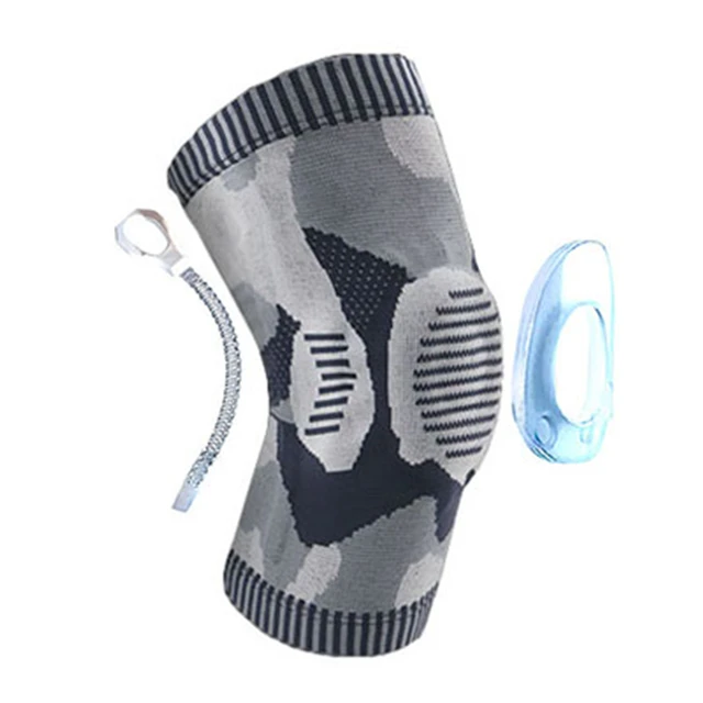 Knee Pads Professional Compression Knee Brace Support for Arthritis Relief, Joint Pain, ACL, MCL, Meniscus Tear, Post Surgery Style E Grey 1pcs