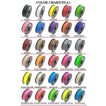 

Use For 3D Printing Pen 5m 17 Colors 1.75MM ABS Filament Threads Plastic 3d Printer Materials