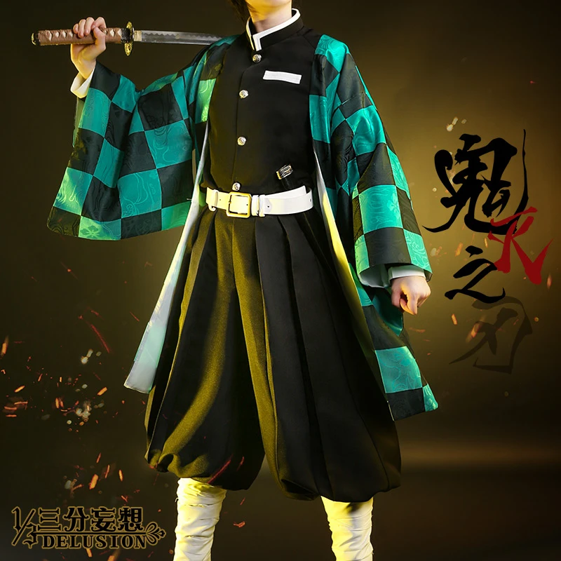 Аниме Demon Slayer: Kimetsu no Yaiba член Kamado Tanjirou/Agatsuma Zenitsu кимоно Косплей Костюм Горячая H