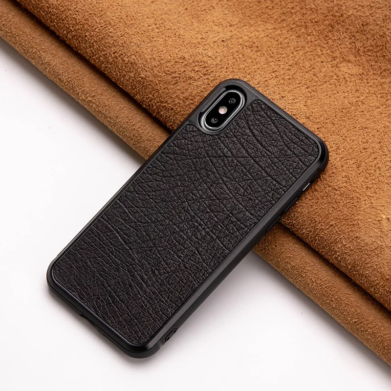 Запеченный страусиной кожи чехол для телефона для IPhone X XS Max XR для Apple 5 5S SE 6 6S 7 8 Plus защитный чехол для телефона без зерна