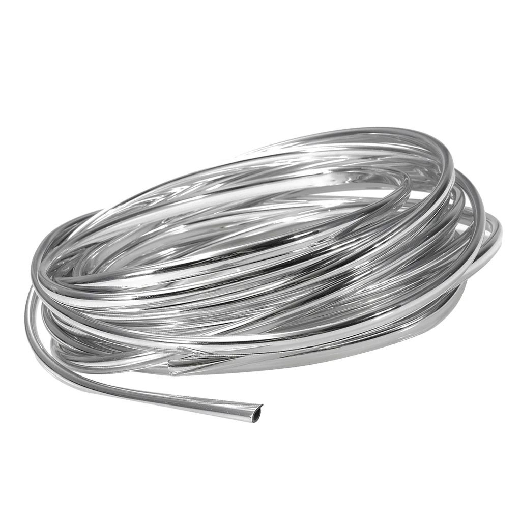 6M Car Door Edge Guards Seal Protector Guard Strip Car Protected Lining Trim Molding Rubber Silver