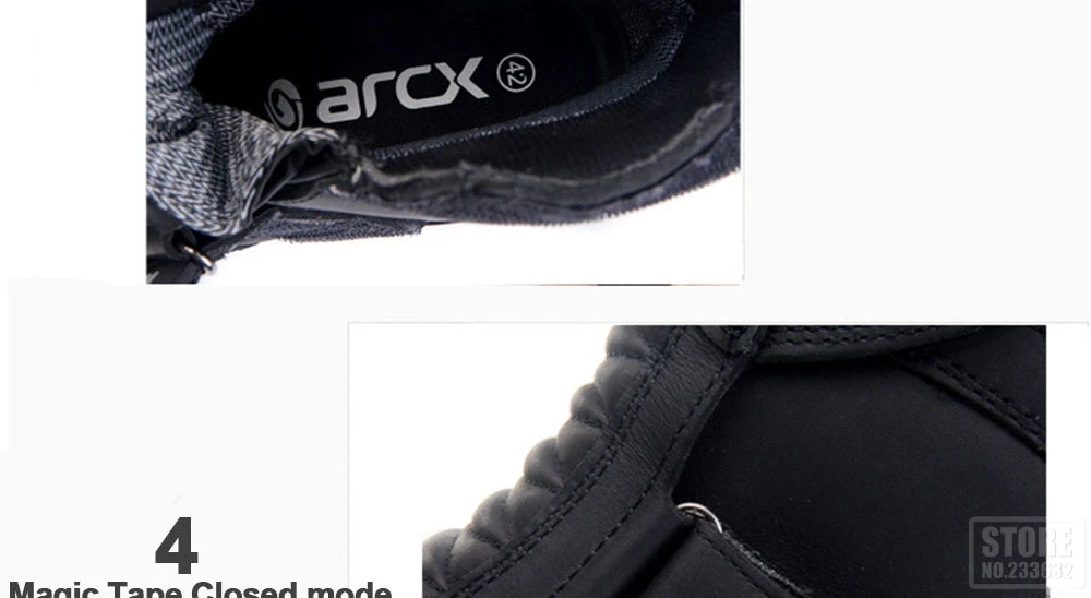 ARCX/мужские мотоциклетные ботинки из натуральной коровьей кожи; водонепроницаемые уличные ботинки для мотогонок; сапоги для мотокросса; ботинки в байкерском стиле