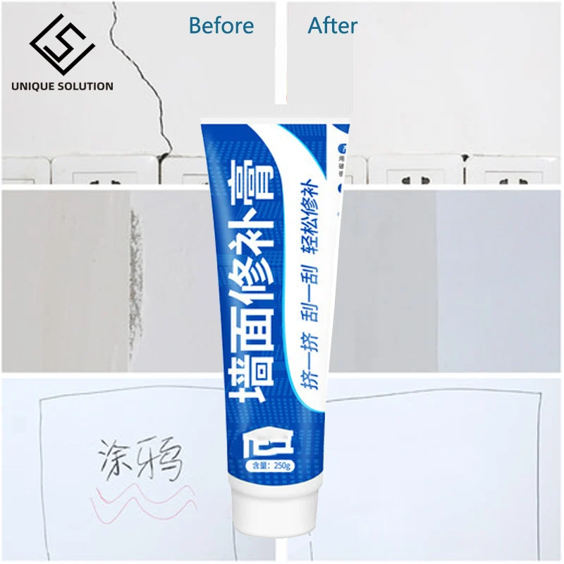 

Universal Wall Mending Ointment Grouts Beautiful Sealant For Walls Peeling Graffiti Gap Repair Cream Construction Tool 250G