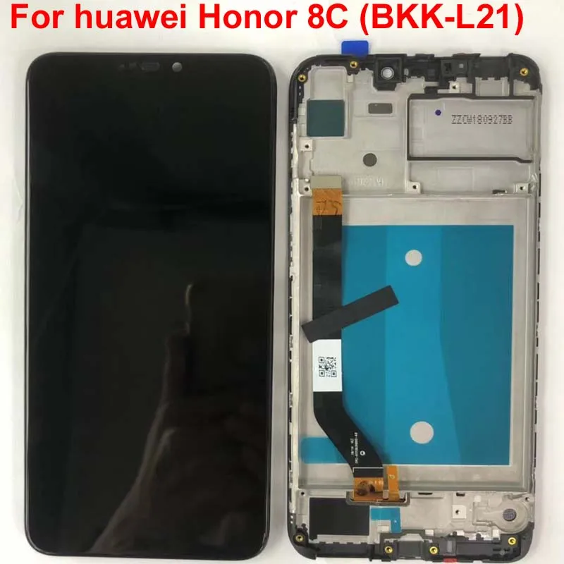 Рамка+ 6,26 ''lcd для huawei Honor 8C lcd дисплей кодирующий преобразователь сенсорного экрана в сборе для Honor Paly 8C BKK-AL10 BKK-L21 lcd
