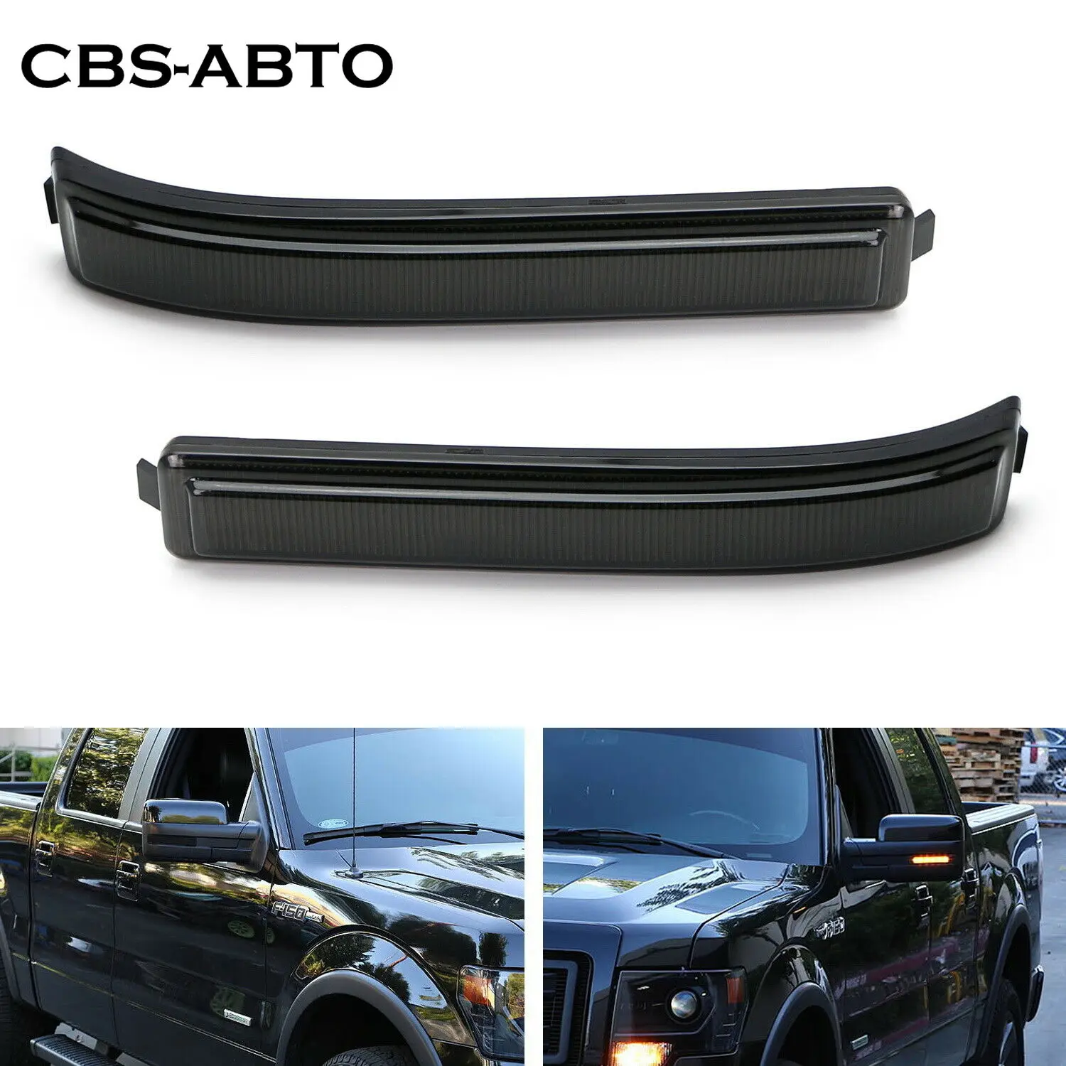 

2pc LED Rearview Mirror light for Ford 9L3Z17E748BA 9L3Z17E749BA DOT F150 2009-2014 Raptor 2010-2014 Amber turn signal light