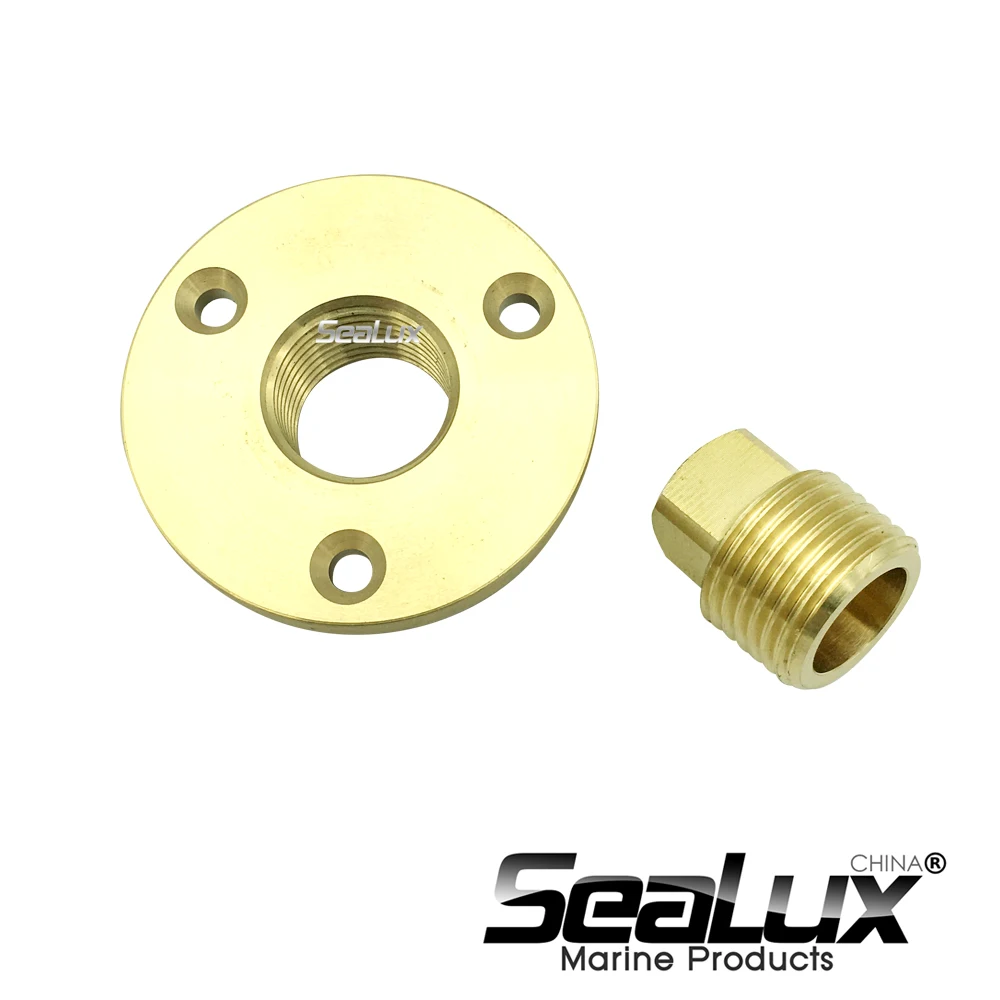 6-Pack 1/2" NPT Solid Brass Boat Drain Plugs – Garboard Hull Plugs, Flare Tube Fitting For Most Boats