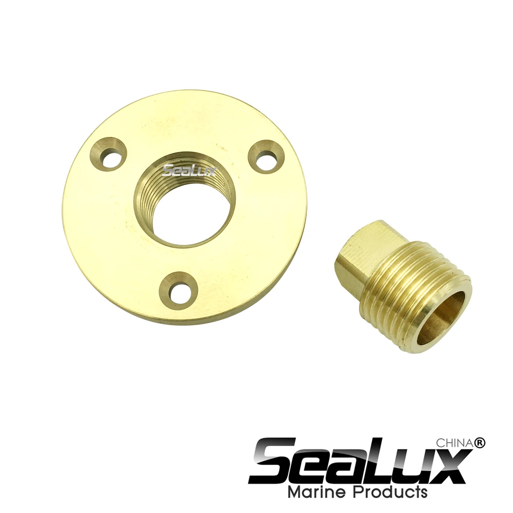 Sealux Brass Drain Plug Bronze Garboard Marine Boat Yacht Screw Drain Plug 1 Inch Mounting Hole