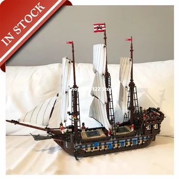 

Pirate Ship Series Imperial Flagship 10210 22001 In Stock Building Block 1600+Pcs Bricks Gift Kit Ideas Caribbean Movie 83038