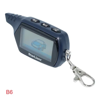 

Starlionr B6 LCD Remote Controller Fob Key FM Transmitter Keychain For Starline Twage B6 Russia Version Two Way Car Alarm System