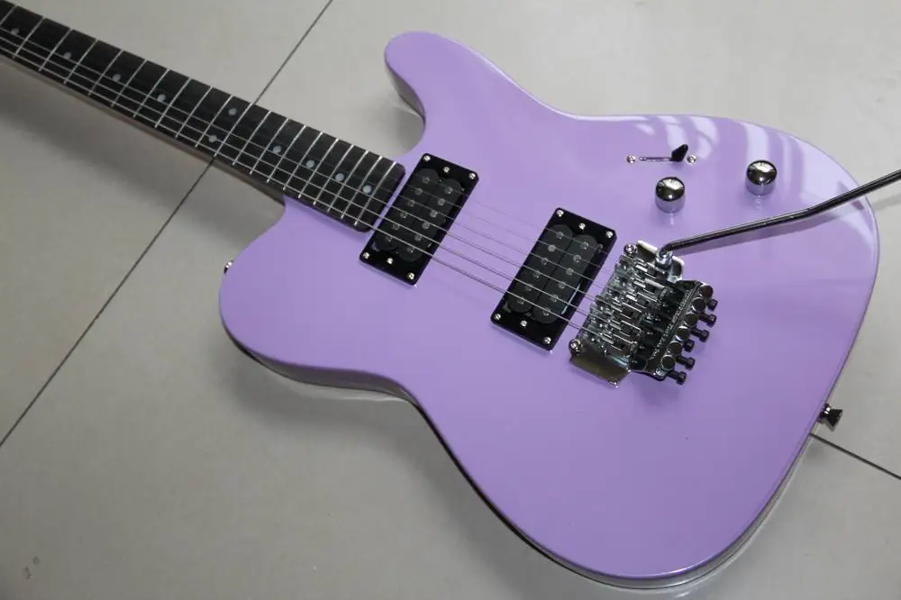Гитар Китай гитара новая тел модель Электрогитара с Floyd Rose тремоло в фиолетовом 130301