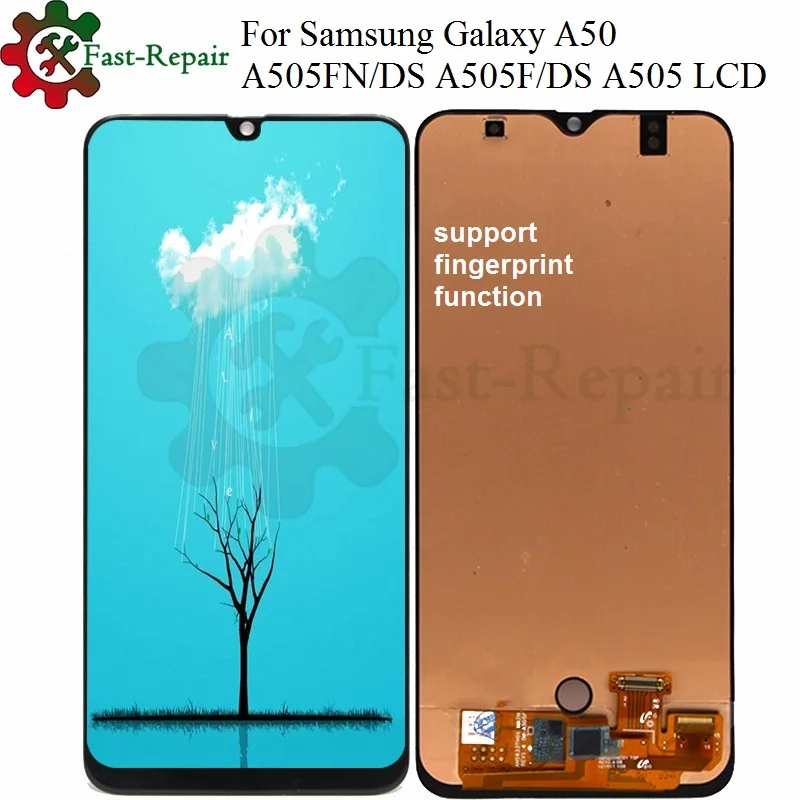 6 4 дюймов Super AMOLED для Samsung Galaxy A50 lcd SM-A505FN/DS A505 ЖК-дисплей сенсорный экран дигитайзер