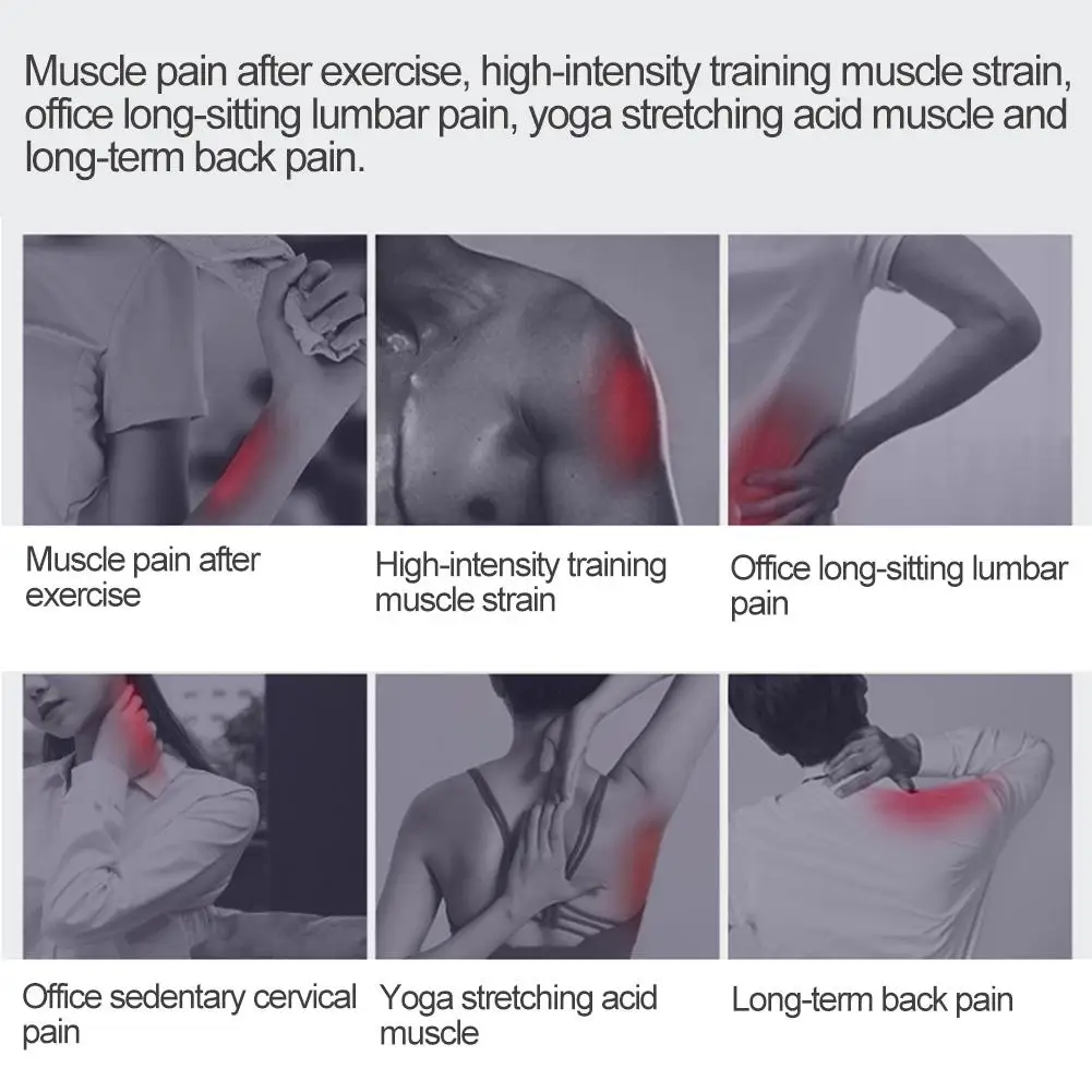 Тканевый массажный пистолет мышечный массажер управление боли в мышцах после для тренировок и упражнений Расслабление тела Корректирующее облегчение боли