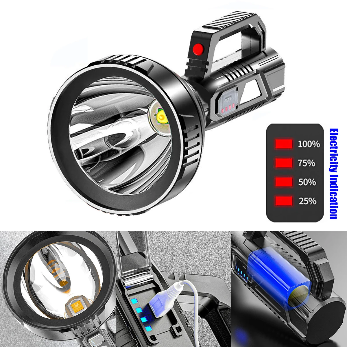 Ручной Яркий портативный Точечный светильник SecurityIng ручной светодиодный