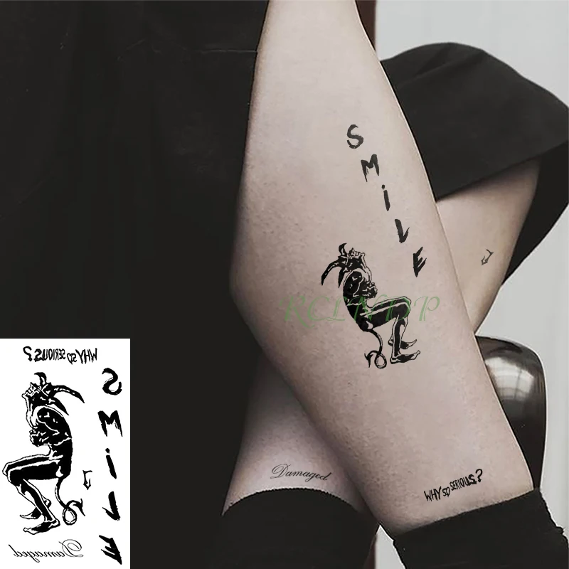 Водонепроницаемая Временная тату наклейка joker tatto стикер s флэш поддельные