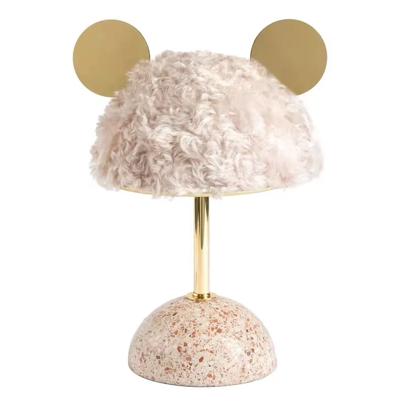

Cute Mickey LED Table Lamp Nordic Creative Designer Foyer Model Room Children's Room Reading Desk Night Lights New Arrival