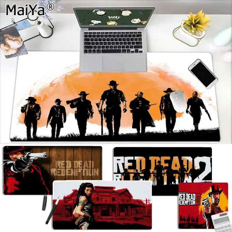 Maiya Boy Подарочный коврик ковбой красный Dead Redemption резиновый ПК компьютерный игровой коврик для мыши большой коврик для мыши клавиатуры коврик