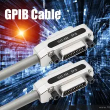 IEEE-488 кабель GPIB кабель металлический разъем адаптер вилка с металлической крышкой Электрооборудование и принадлежности