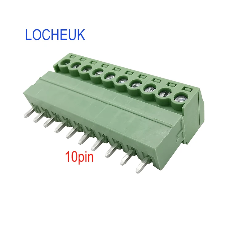 10 шт. 15EDG 3,81 мм KF2EDG печатная плата Клеммная колодка коннектор штекер-контактный прямой игла разъем 2/3/4/5/6/7/8/9/10/12 Pin - Цвет: 10PIN-5pair