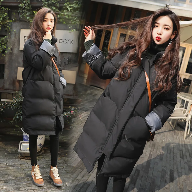 

Korean-style Trend Versitile Fashion Casual Slim Fit Slimming Mid-length Long Sleeve 2018 Winter Cotton-padded Clothes/Cotton