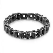 Европейские и американские велосипедные браслеты из титановой стали, мужские мотоциклетные цепи