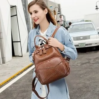 

2020 new women's backpack Korean fashion ladies backpack