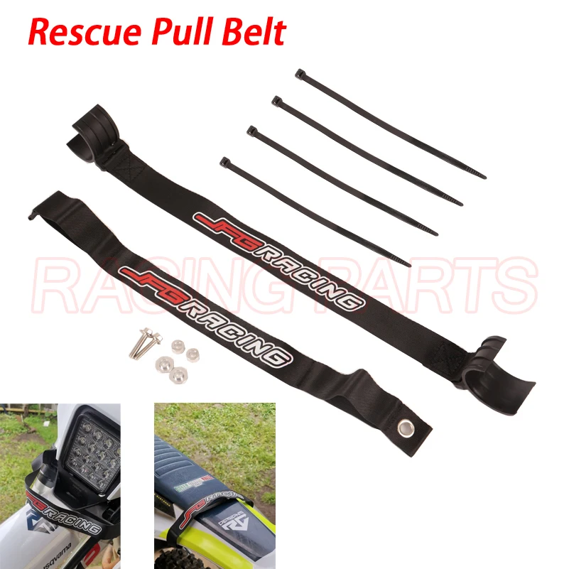 

Motorcycle Front Rear Rescue Strap Pull Sling Belt Leashes For KTM XCFW250 EXCF SXF XCF XCFW XCW EXC SMR 350 450 505 530