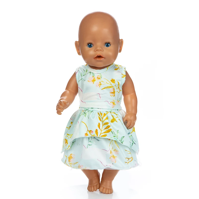 Born Baby аксессуары для кукол подходит 18 дюймов 43 см красные и синие шляпы, костюм для ванной из двух предметов, юбка, костюм для ребенка, подарок на день рождения - Цвет: Q-119