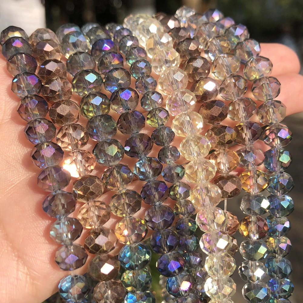  400 Pieces Crystal Rondelle Beads Loose Beads Acrylic Star  Heart Round Faceted Rondelle Beads Transparent Round Beads for Girls  Bracelets Jewelry Hair Accessories Making Supplies (Chic Style) : Arts,  Crafts 