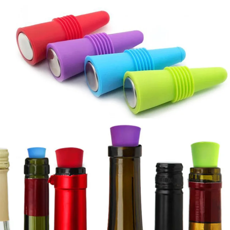 1pcs Unique Bar Accessories Small Wine Stopper Silicone Sealed Bottle Stopper