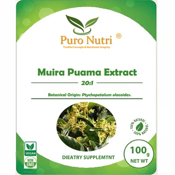 

Muira Puama Extract Powder 20:1 Ptychopetalum olacoides Supplement for Men and Women Libido Support
