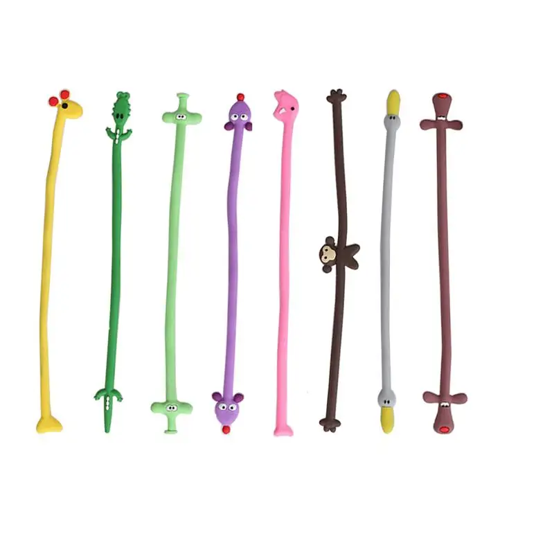 

8Pcs Cable Organizer Cute Animal Shape Durable Lightweight Cartoon Cellphone Cable Cord Management Headset Ties Earphone Winders