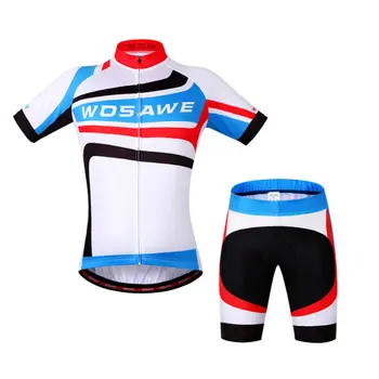 

WOSAWE Outdoor Sports Bicycle Tights Clothing Suit Riding Cycling Jerseys Suit Breathable Shorts Jersey Sets Silicone Cushion