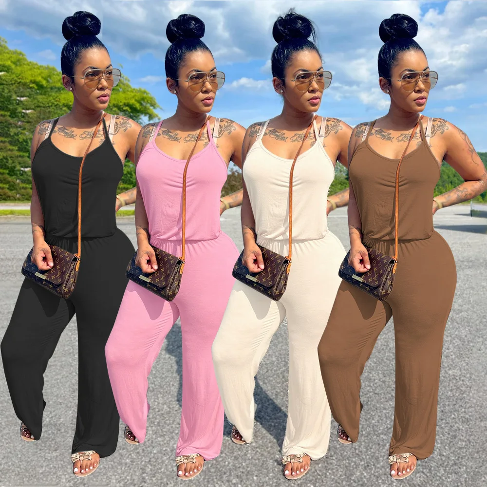 Новинка 2021 облегающие цельные комбинезоны повседневные однотонные женские