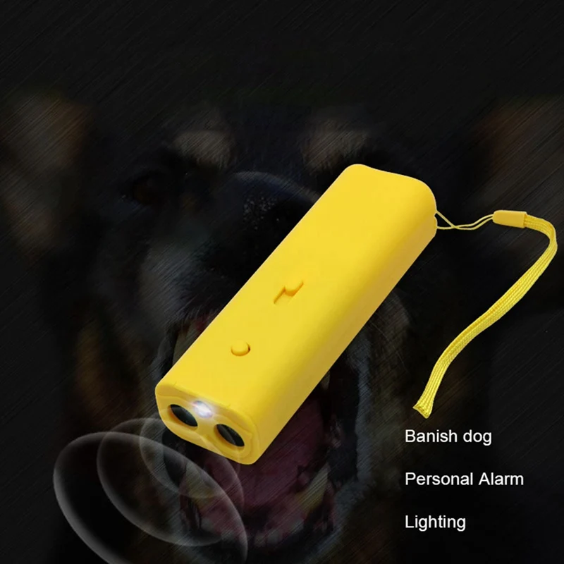 Pet Anti Barking Device Dog Training Device Ultrasound Repeller Control Trainer Stop Bark Deterrents LED Flashlight Alarm Device