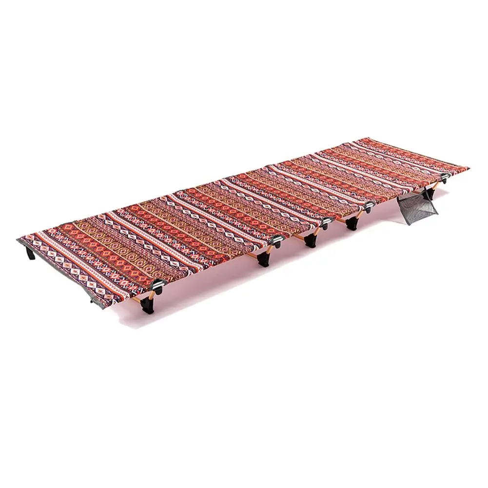 

Aluminum Alloy Folding Single Bed Camping Sleeping Chair Moisture-Proof Pad Outdoor Portable Sleeping Bed with Storage Bag