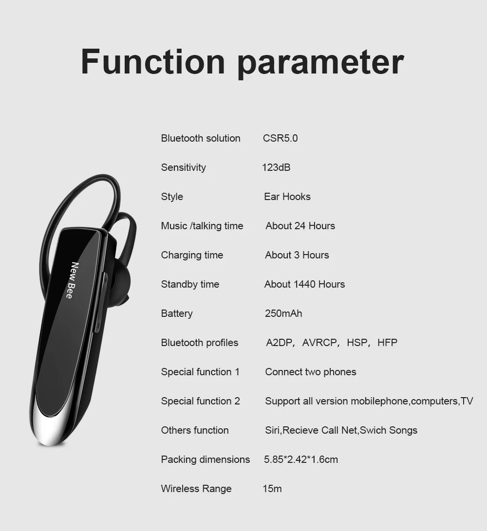 Bluetooth Headset  For Phone