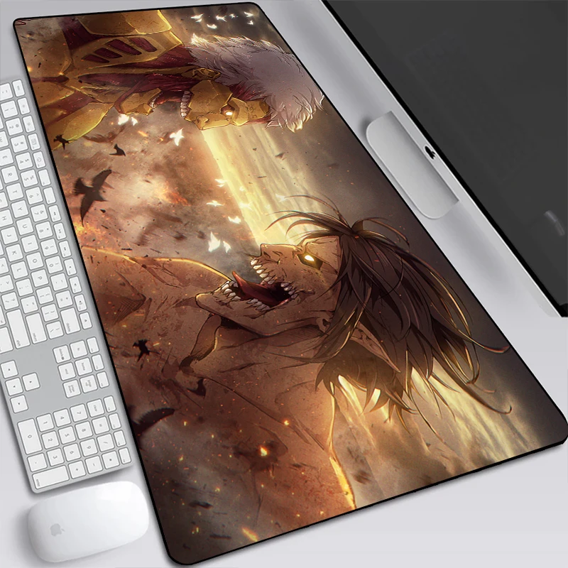 2021 Anime Attack On Titan Mousepad Pad Gamer Carpet Computer Mouse Pad Anime Gaming Padmouse High Quality Gamer Mouse desk Mats