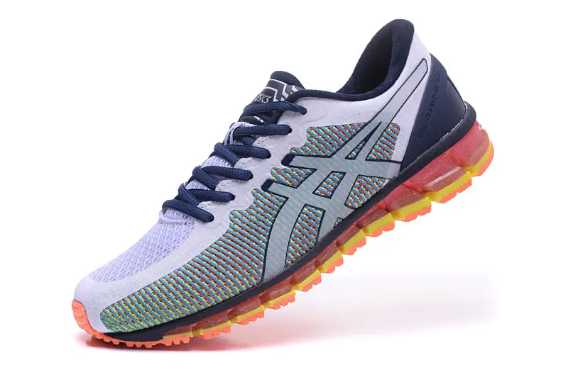 Новое поступление, оригинальные мужские кроссовки Asics Gel-Quantum 360, дышащие устойчивые кроссовки для бега, уличные теннисные кроссовки Hongniu - Цвет: White