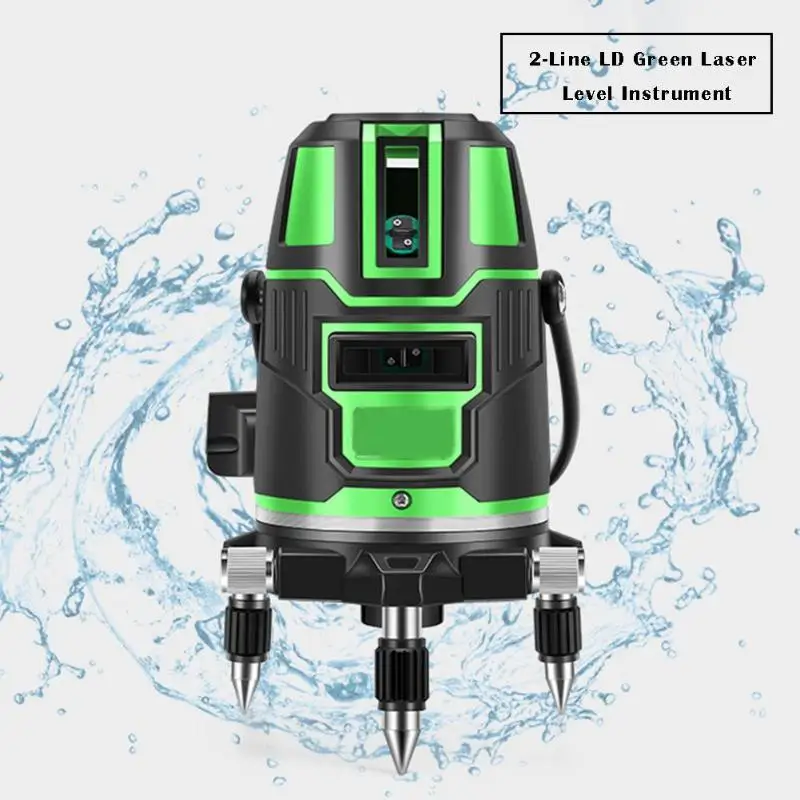 Самонивелирующийся лазерный уровень с 2 горизонтальными и вертикальными линиями