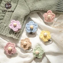 Special Price Let's Make Baby Teether Pacifier Clip 5pc Crochet Flower Shape Nipple Holder DIY Pacifier Chain Baby Goods Teething Accessories Special Price Let's Make Baby Teether Pacifier Clip 5pc Crochet Flower Shape Nipple Holder DIY Pacifier Chain Baby Goods Teething Accessories