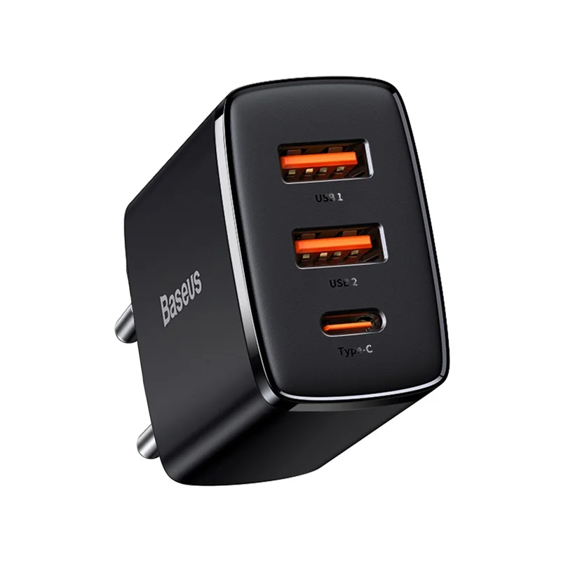 Baseus 30W Charger Type C PD Fast Charging 3 Ports USB Quick Phone Charger For iPhone Xiaomi Samsung 5v 1a usb Chargers