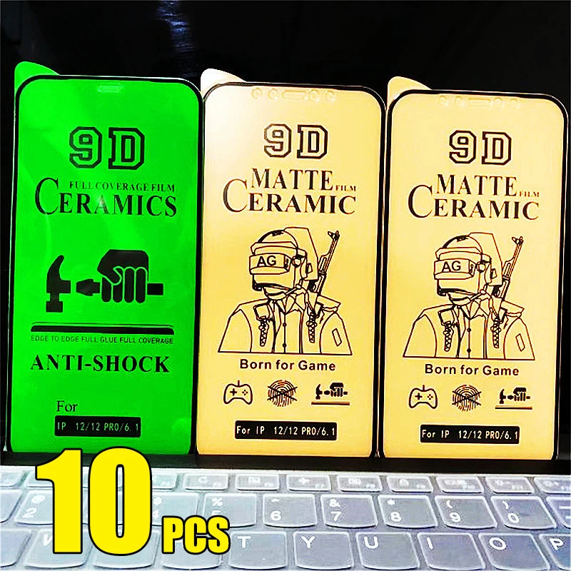 10 pezzi di pellicola protettiva opaca HD in ceramica 9D a copertura totale per Samsung Galaxy A05 A15 A25 A35 A55 A05S A03 A13 A23 A33 A53 A73