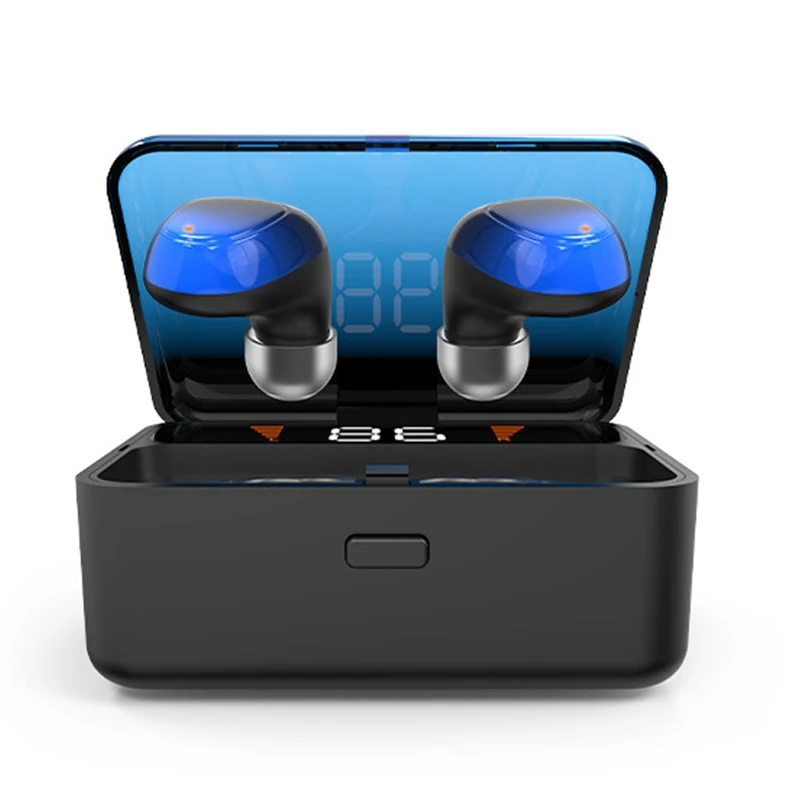 Беспроводные наушники Bluetooth 5,0 для зарядки мобильных устройств TWS bluetooth-гарнитура 3D стерео