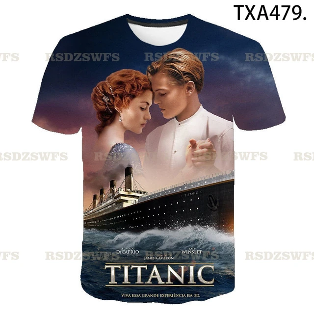 Classic Movie Titanic 3D Printed T-shirts Unisex Summer Fashion 