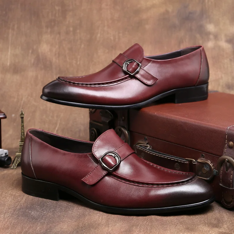 

Leather Shoes Business Formal Wear Leather Shoes Men's Oxfords Large Size Cowhide Work Wear Leather Oxfords Chaussure Homme