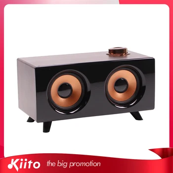 

KIITO Y38 Retro Wooden Mini Bluetooth Speaker Wireless HIFI Stereo Player for Computer blutooth Subwoofer Loudspeaker