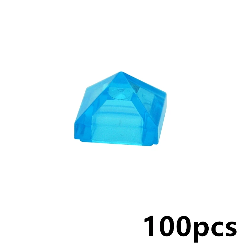 MOC 조립 입자 22388 1x1 4면 슬로프 볼록 피라미드 호환 브랜드 빌딩 블록 부품 DIY 교육 완구