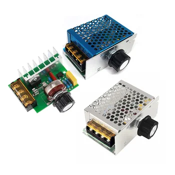 

4000W AC 110V-220V SCR Adjustable Motor Speed Controller Control Dimming Dimmers Voltage Regulator Thermostat Import High-power