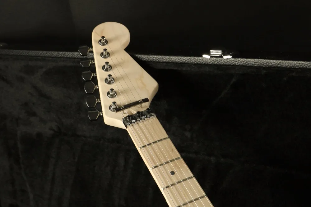 Top Quality Chavel Unfinished Electric Guitar Kits ASH Body FR Bridge Free Shiping Cost
